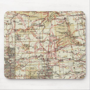 1878 Progress Map of The US Geographical Surveys Mouse Pad