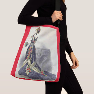  1879 ball gown fashion print  crossbody bag