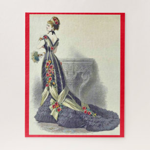 1879 ball gown fashion print jigsaw puzzle