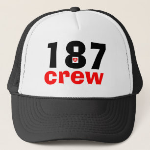 187 crew custom special edition cap-a v2dheart pro trucker hat