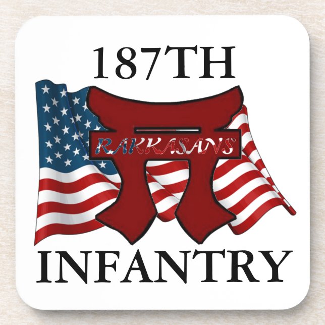 187TH INFANTRY RAKKASANS DRINK COASTERS (Front)