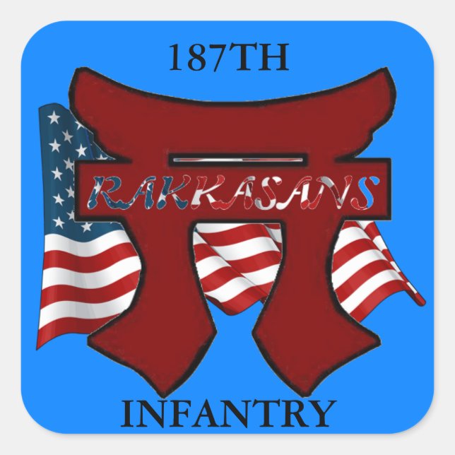 187TH INFANTRY RAKKASANS STICKERS (Front)