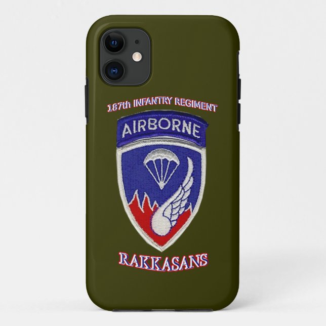 187th Infantry Regiment Case-Mate iPhone Case (Back)