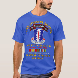 187th Infantry Regiment TF 201 Lebanon  w AFEM SVC T-Shirt