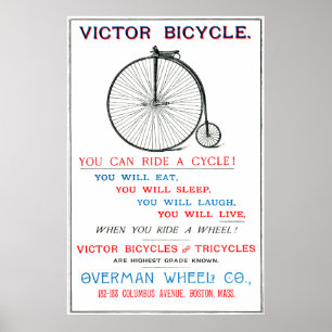 1880 Bicycle Poster