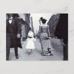 1880 Mother + Daughter in Boston Postcard