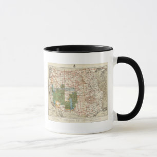 1880 Progress Map of The US Geographical Surveys Mug