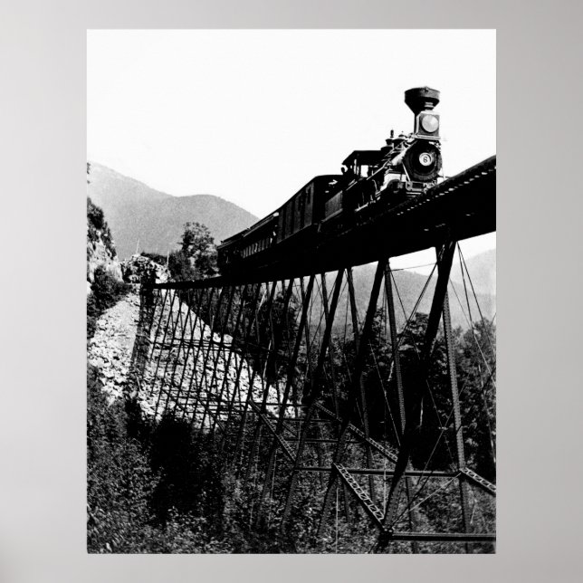 1880 Train at Crawford Notch, NH Poster (Front)