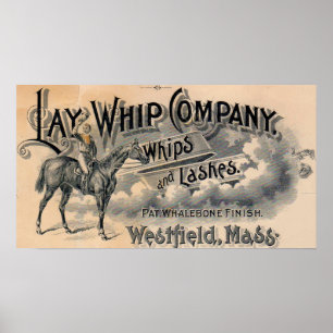 1880s Lay Whip Company billhead Poster