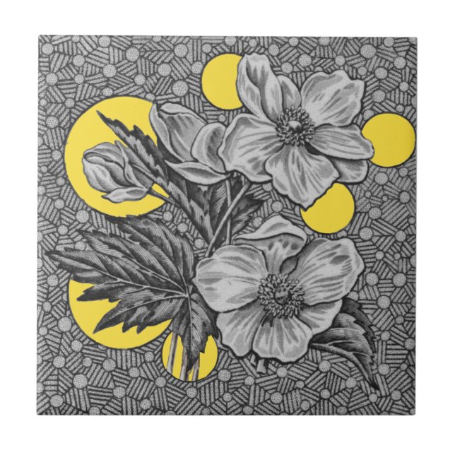 1881 Sherwin & Cotton Aesthetic Transferware Repro Ceramic Tile (Front)