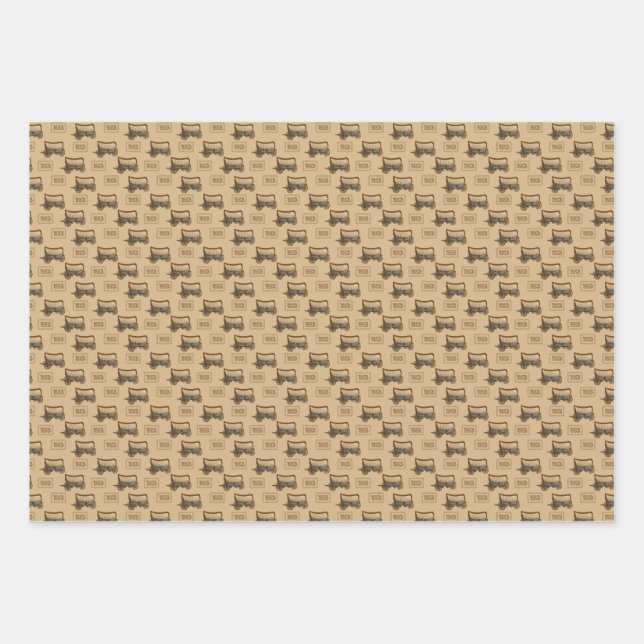 1883 Yellowstone Wrapping Paper Sheet (Front)