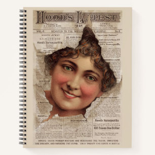 1884 Hood’s Tooth Powder trade card Notebook
