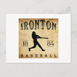 1884 Ironton Ohio Baseball Postcard