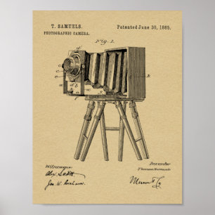 1885 Camera Patent Art Drawing Print