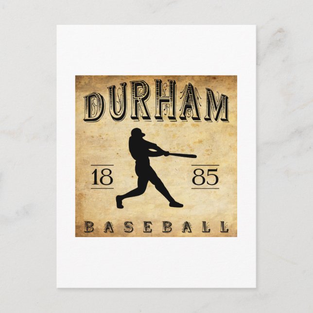 1885 Durham North Carolina Baseball Postcard (Front)