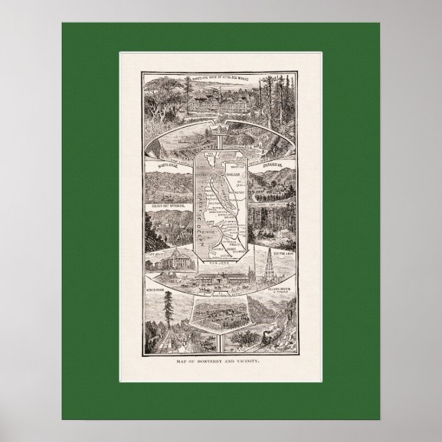 1886 SF Bay Area Map Poster (Front)