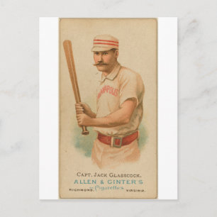 1887 Capt. Jack Glasscock Postcard