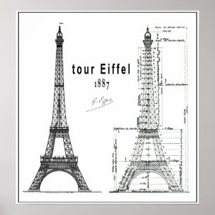1887 TOUR EIFFEL POSTER