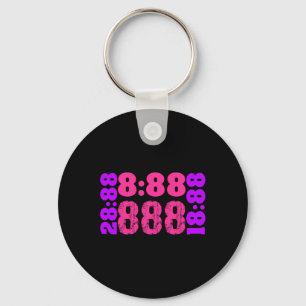 1888..888 Angel Numbers 888  Key Ring