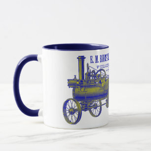 1889 Birdsall's  Steam Traction Tractor Farm Mug