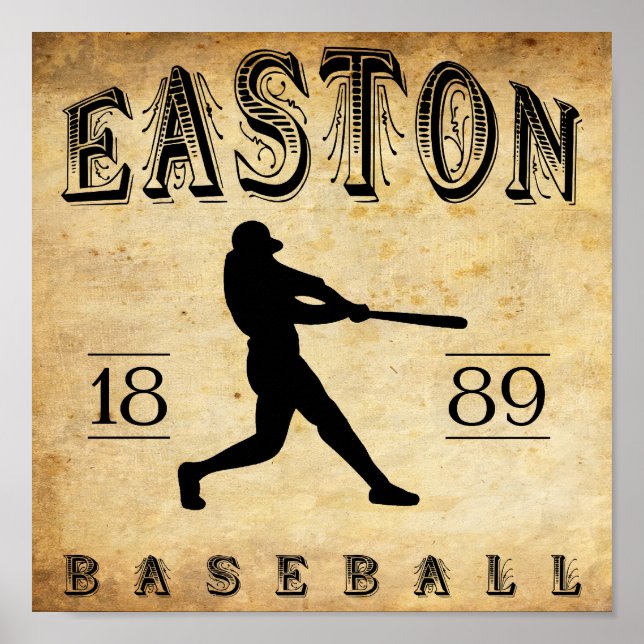 1889 Easton New Jersey Baseball Poster (Front)