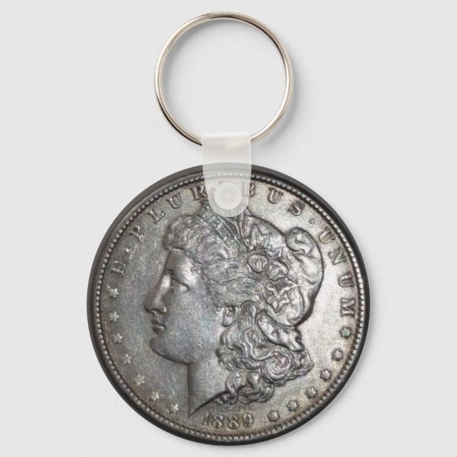 1889 Morgan Dollar Key Ring (Front)