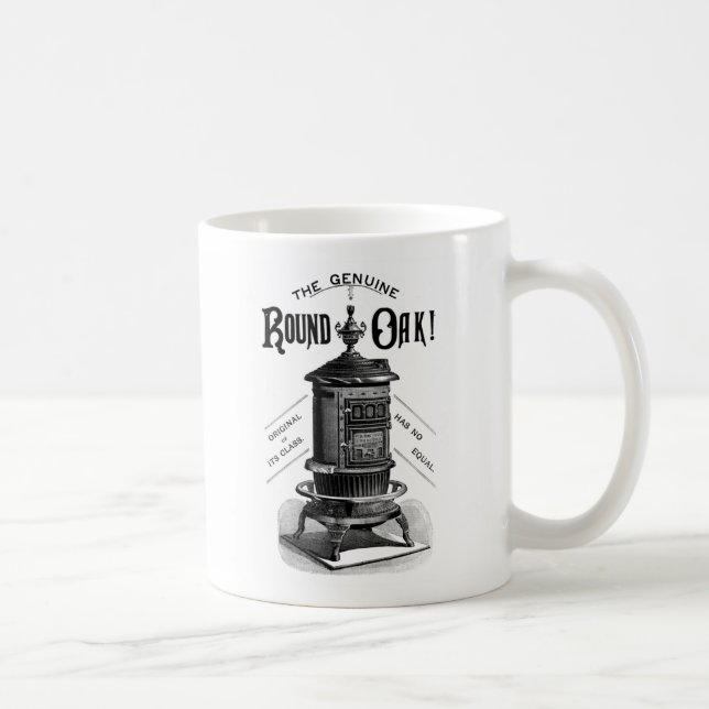 1889 Round Oak Stove Coffee Mug (Right)