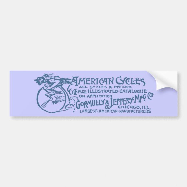 1890 American Cycles Bumper Sticker (Front)