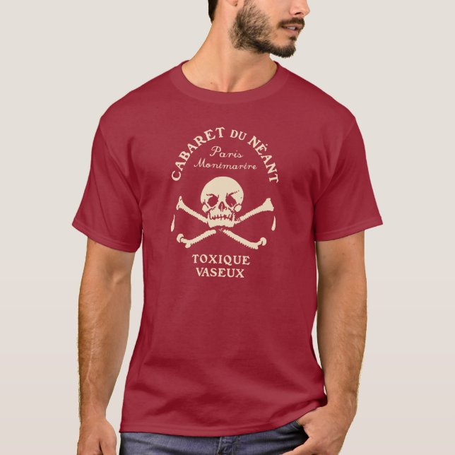 1890 Cabaret du Neant (Tavern of the Dead) Paris T-Shirt (Front)