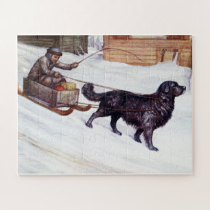 "1890 THE NEWFOUNDLAND DOG" JIGSAW PUZZLE