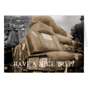 1890 Travel Luggage on Wagon Trip Teamster Photo