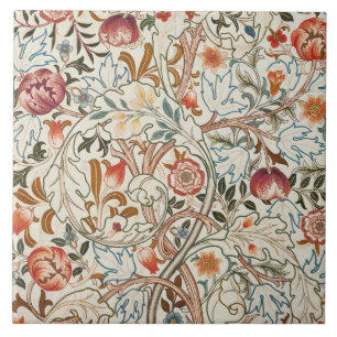 1890 Vintage William Morris Acanthus Portière Tile