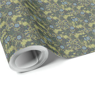 1890 Vintage William Morris Seaweed Wrapping Paper