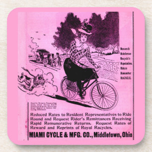 1890s bicycle ad The Racycle Coaster