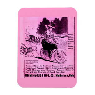 1890s bicycle ad The Racycle Magnet