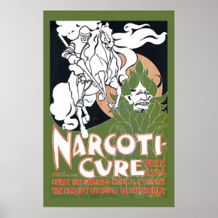 1890s Narcotic-Cure - Cures the Tobacco Habit! Poster