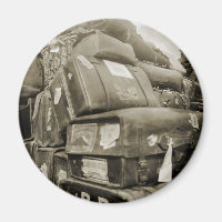 1890's TRAVEL LUGGAGE TEAMSTER WAGON SUITCASE