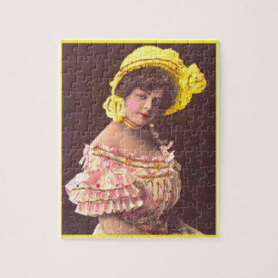1890s woman in frilly attire jigsaw puzzle