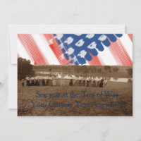1890's Women Tug of War Tug-O-War American Flag