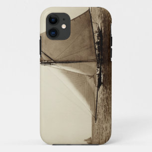 1891 American Yacht at Sea iPhone 11 Case
