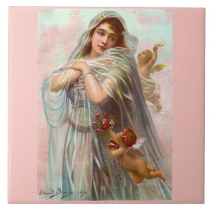 1891 Edouard Bisson The Fiancée Ceramic Tile