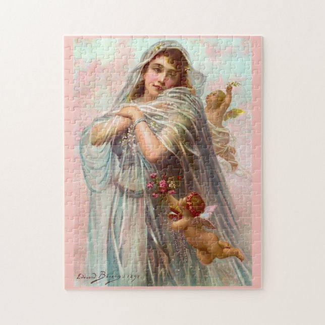 1891 Edouard Bisson The Fiancée Jigsaw Puzzle (Vertical)