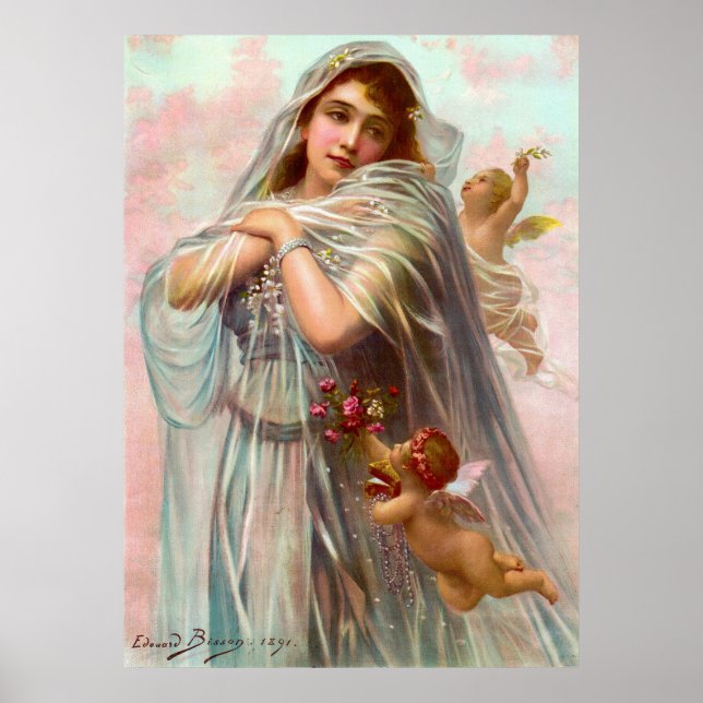 1891 Edouard Bisson The Fiancée Poster (Front)