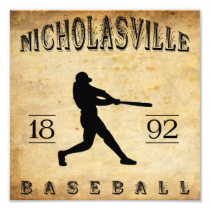 1892 Nicholasville Kentucky Baseball Photo Print