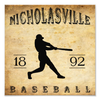 1892 Nicholasville Kentucky Baseball Photo Print