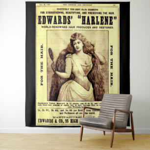 1893 ad for Harlene hair restorer Tapestry