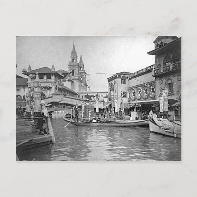 1893 Columbia Exposition “Canal Of Venice” Postcard (Front)