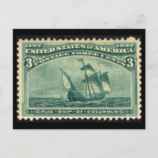 1893 United States Postage Stamp Postcard