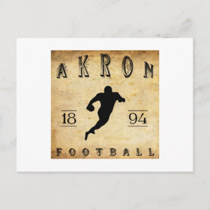 1894 Akron Ohio Football Postcard