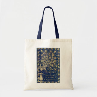 1894 Pride and Prejudice Peacock Cover Jane Austen Tote Bag